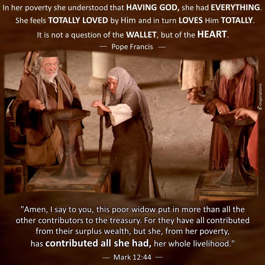 Thirty-Second Sunday in Ordinary Time (Year B) - Missione Madre Dei ...